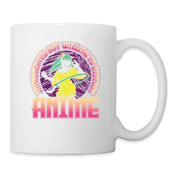 Introvertiert, Aber Bereit, Über Anime Zu - Tasse - Weiß - Rechts
