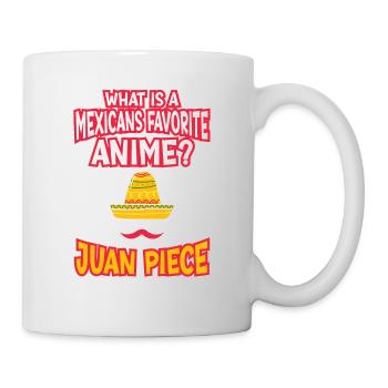 What Is A Favorite Mexican Anime? Juan Piece - Mug - white - Right