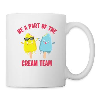 Seien Sie Ein Teil Des Sahneteams Für Gefrorene - Tasse - Weiß - Rechts
