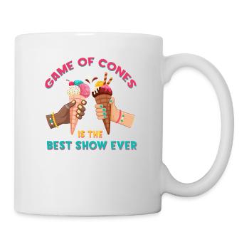 Game of Cones est le meilleur spectacle de tous les temps pour - Mug blanc - blanc - Droite