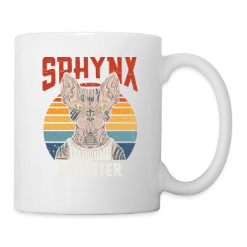 Sphynx-gangster-vintager Retro-entwurf Für Sphynx - Tasse - Weiß - Rechts