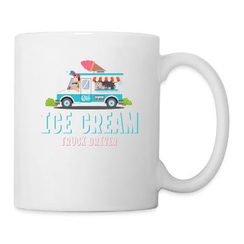 Eiswagenfahrer Für Gefrorenen Süßen Fan - Tasse - Weiß - Rechts