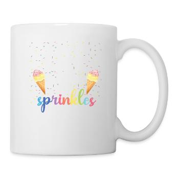 La vie est meilleure avec des saupoudrages pour frozen sweet fan - Mug blanc - blanc - Droite