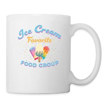 Ice cream is my favorite food group - Mug - white - Right