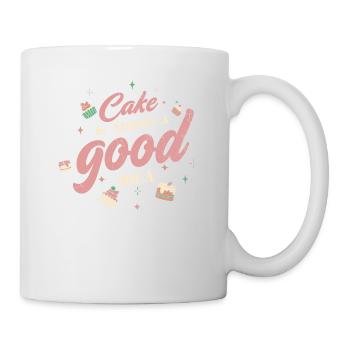 Kuchen Ist Immer Eine Gute Idee Zum Bäcker Oder - Tasse - Weiß - Rechts