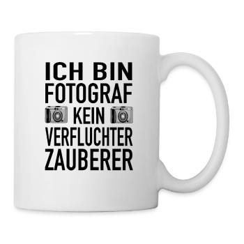 Fotograf Zauberer Fotografie Spiegelreflexkamera - Tasse - Weiß - Rechts