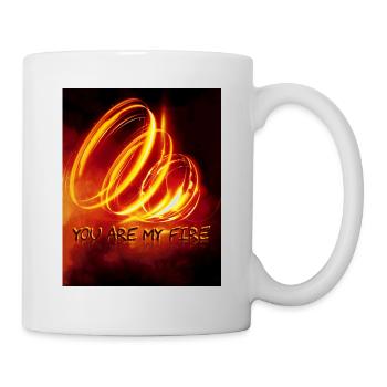 DU BIST MEIN FEUER - Tasse - Weiß - Rechts