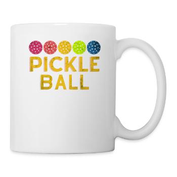 Pickleball design for Pickleball players or - Mug - white - Right
