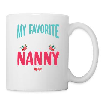Ma pom-pom girl préférée m’appelle nounou pour - Mug blanc - blanc - Droite