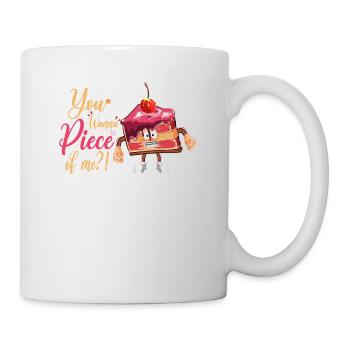 Tu veux un morceau de moi pour les fans de pâtisserie ou de pâtisserie - Mug blanc - blanc - Droite