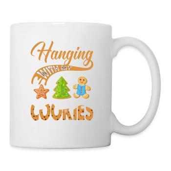 Accrocher avec mes biscuits pour les boulangers ou les fans de pâtisserie - Mug blanc - blanc - Droite