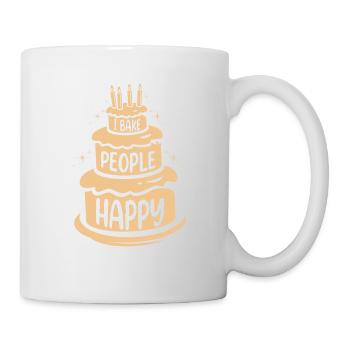 Je fais des gens heureux pour les boulangers ou - Mug blanc - blanc - Droite