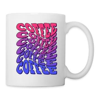 Café - Dicton rétro des amateurs de café - Mug blanc - blanc - Droite