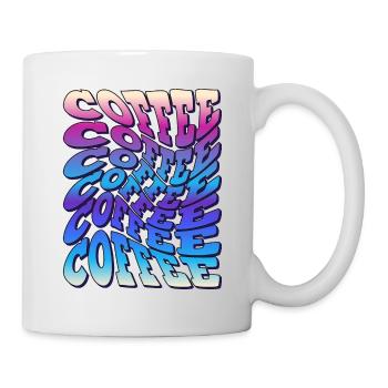 Café - Dicton rétro des amateurs de café - Mug blanc - blanc - Droite