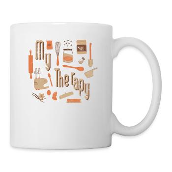 My Therapy Baking Design For Bakers Or Baking Fans - Mug - white - Right