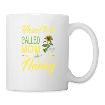 Blessed, Mom And Nanny For Grandmother Called To - Mug - white - Right