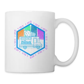 Eiswagen Für Gefrorenen Süßen Fan - Tasse - Weiß - Rechts