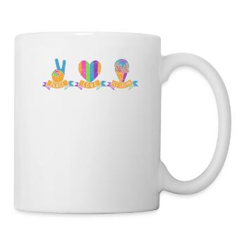 Friedensliebes-eiscreme Für Gefrorenen Süßen Fan - Tasse - Weiß - Rechts