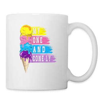 Mon et Cone-ly pour Frozen Sweet Fan - Mug blanc - blanc - Droite