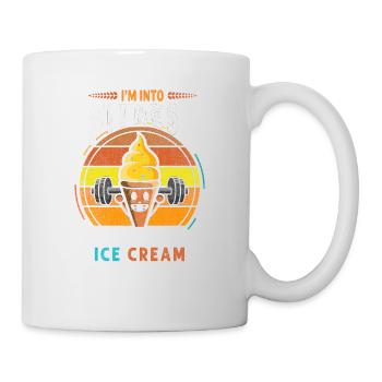 Ich Stehe Auf Fitness Eiscreme In For Frozen - Tasse - Weiß - Rechts