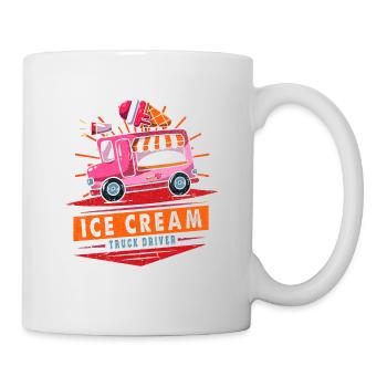 Eiswagenfahrer Für Gefrorenen Süßen Fan - Tasse - Weiß - Rechts