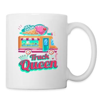 Eiswagen-königin Für Gefrorenen Süßen Fan - Tasse - Weiß - Rechts