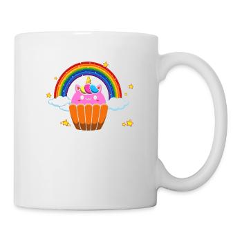 Cupcake licorne pour les boulangers ou les amateurs de pâtisserie - Mug blanc - blanc - Droite