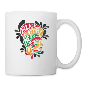 Schwarzer Geschichts-nerd Für Stolzen - Tasse - Weiß - Rechts