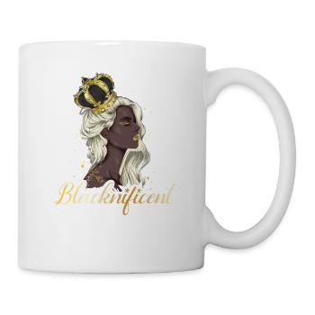 Blacknificent pour les fiers Afro-Américains - Mug blanc - blanc - Droite
