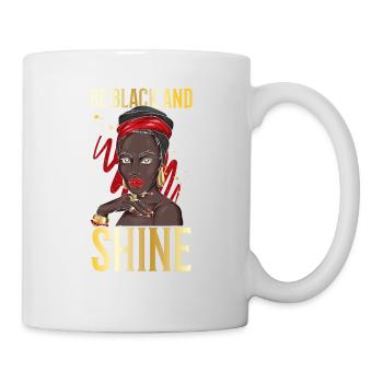 Soyez noir et brillez pour les fiers - Mug blanc - blanc - Droite