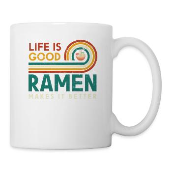 Life Is Good Ramen Makes It Better Noodles Too - Mug - white - Right