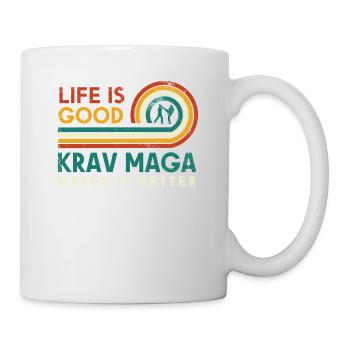 Life Is Good Krav Maga Makes It Better - Mug - white - Right