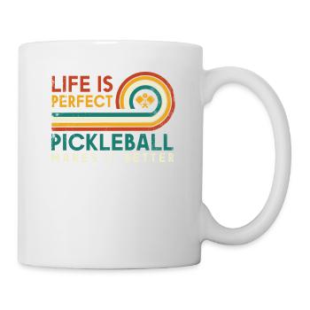 Das Leben Ist Erstaunlich, Pickleball Macht Es - Tasse - Weiß - Rechts