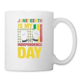 Juneteenth est mon jour de l’indépendance pour la fierté - Mug blanc - blanc - Droite