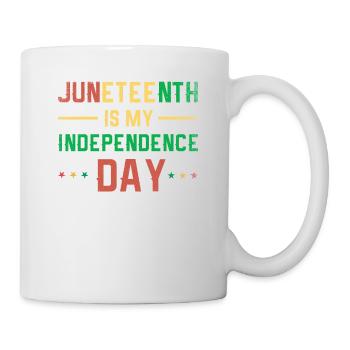 Juneteenth est mon jour de l’indépendance pour la fierté - Mug blanc - blanc - Droite