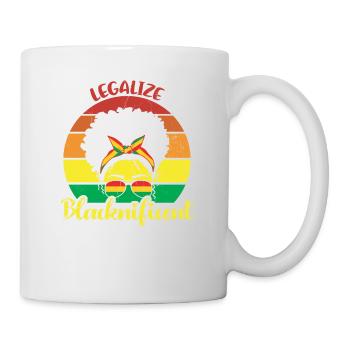 Légaliser Blacknificent Retro pour la fierté - Mug blanc - blanc - Droite