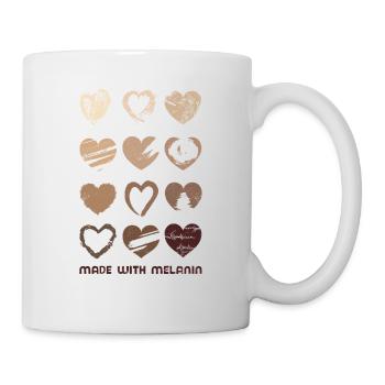 Made With Melanin For Proud African Americans - Mug - white - Right