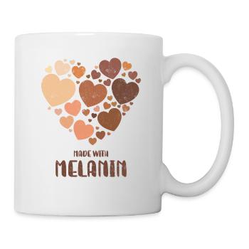 Made with Melanin For Pride African American - Mug - white - Right
