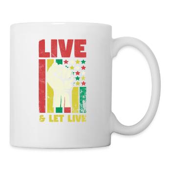 Live & Let Live for the Pride of African Americans - Mug - white - Right