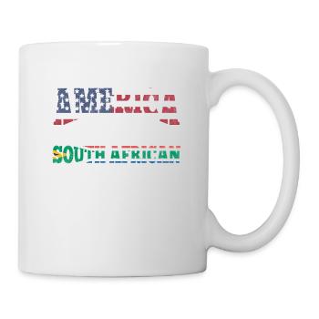 Made In America Mit Südafrikanischen Teilen Für - Tasse - Weiß - Rechts