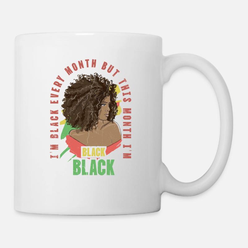 I'm black every month, but this month I'm - Mug - white