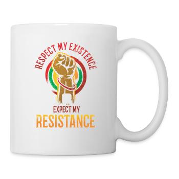 Respect my existence or expect mine for - Mug - white - Right