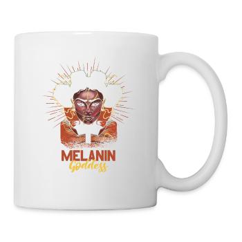Melanin Goddess For Pride African Americans - Mug - white - Right