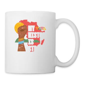 Mon histoire est forte pour la fierté - Mug blanc - blanc - Droite