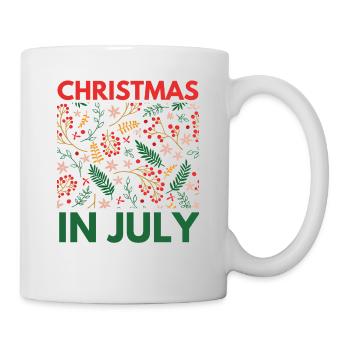 Christmas in July design for Christians and tree - Mug - white - Right