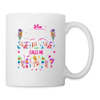 Ma pom-pom girl préférée m’appelle nounou pour - Mug blanc - blanc - Droite