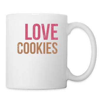J’adore les biscuits pour les boulangers ou les amateurs de pâtisserie - Mug blanc - blanc - Droite