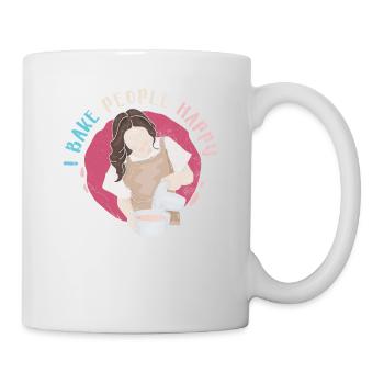 I Bake People Happy For Bakers Or Backers - Mug - white - Right