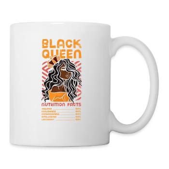 Black Queen Nährwertangaben Für Pride African - Tasse - Weiß - Rechts
