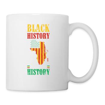 Schwarze Geschichte Ist Amerikanische Geschichte - Tasse - Weiß - Rechts